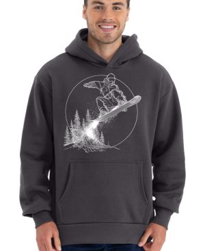 Snowboardista-neon. V2 ,bílý potisk