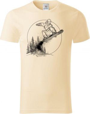 Snowboardista-neon. V2, černý potisk
