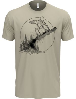 Snowboardista-neon. V2, černý potisk