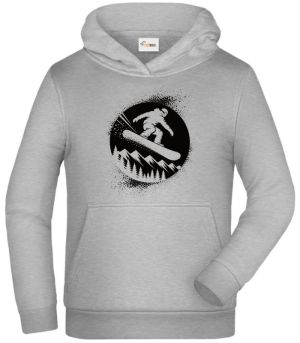 Snowboardista. V1, černý potisk