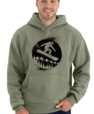 Snowboardista. V1, černý potisk
