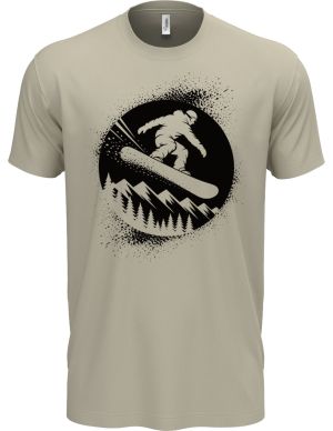 Snowboardista. V1, černý potisk