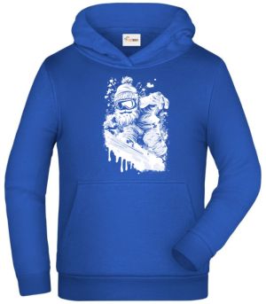 Snowboardový Mrazík, bílý tisk