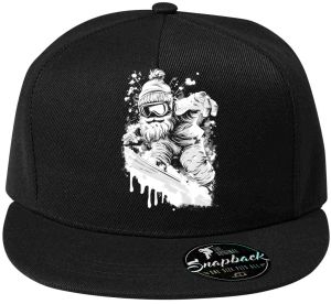 Snowboardový Mrazík, bílý tisk