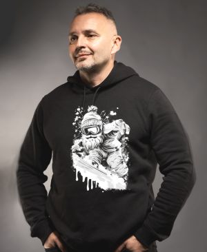 Snowboardový Mrazík, bílý tisk