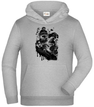Snowboardový Mrazík, černý tisk