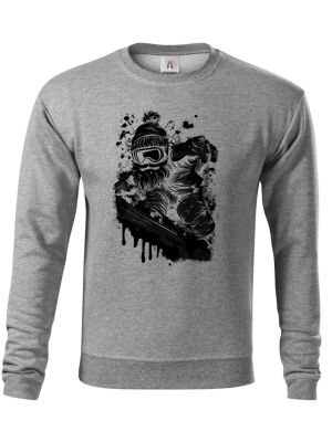 Snowboardový Mrazík, černý tisk