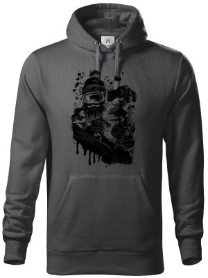 Snowboardový Mrazík, černý tisk