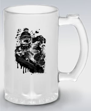 Snowboardový Mrazík, černý tisk