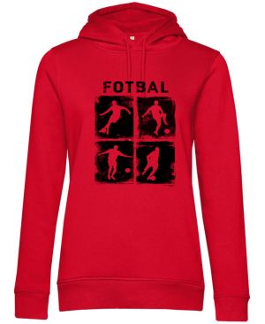 Retro fotbalová čtyřka, černý tisk