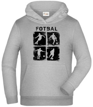 Retro fotbalová čtyřka, černý tisk