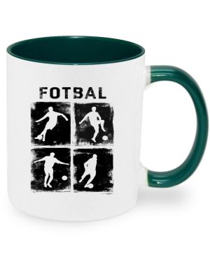 Retro fotbalová čtyřka, černý tisk