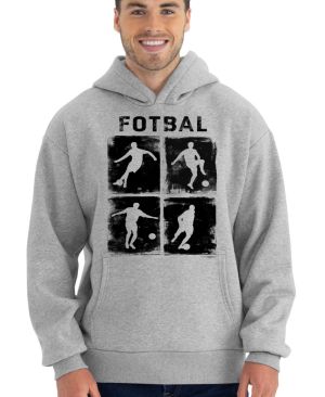 Retro fotbalová čtyřka, černý tisk