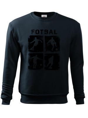 Retro fotbalová čtyřka, černý tisk