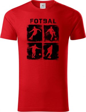 Retro fotbalová čtyřka, černý tisk