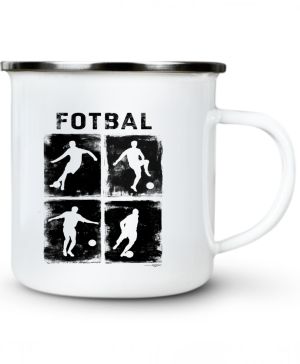 Retro fotbalová čtyřka, černý tisk