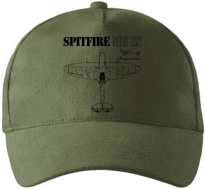 Spitfire MK IX, černý tisk