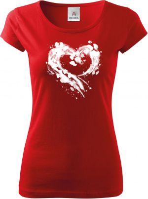 Srdce z tlapek, V2, bílý potisk