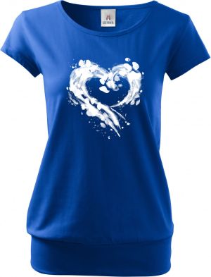 Srdce z tlapek, V2, bílý potisk