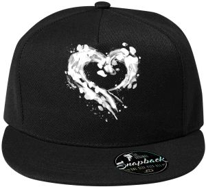 Srdce z tlapek, V2, bílý potisk