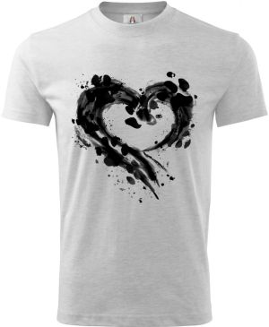 Srdce z tlapek, V2, černý potisk