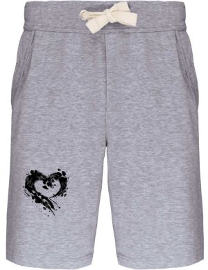 Srdce z tlapek, V2, černý potisk