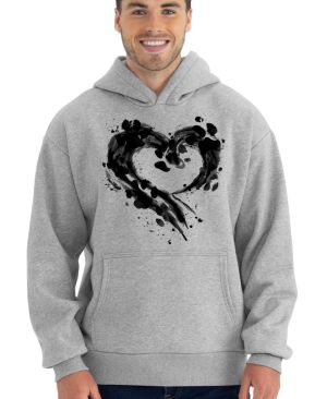 Srdce z tlapek, V2, černý potisk