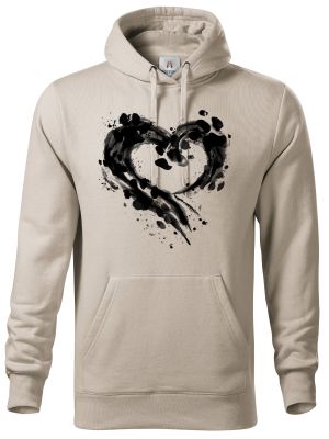 Srdce z tlapek, V2, černý potisk