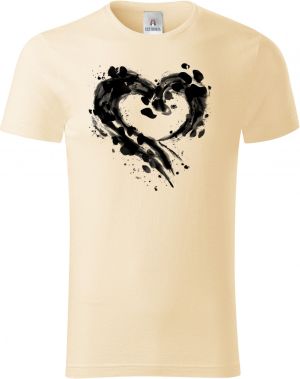 Srdce z tlapek, V2, černý potisk