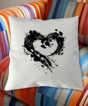 Srdce z tlapek, V2, černý potisk