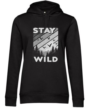 Stay Wild, V1, bílý potisk