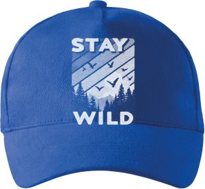Stay Wild, V1, bílý potisk