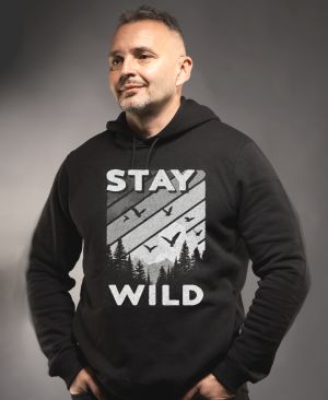Stay Wild, V1, bílý potisk