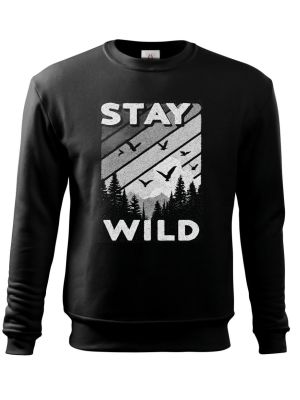 Stay Wild, V1, bílý potisk