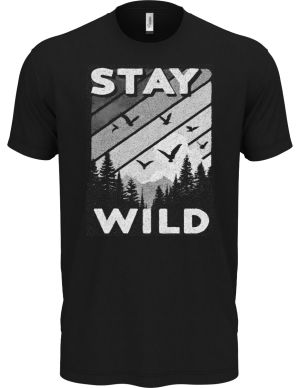 Stay Wild, V1, bílý potisk
