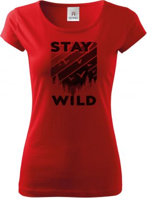 Stay Wild, V1, černý potisk