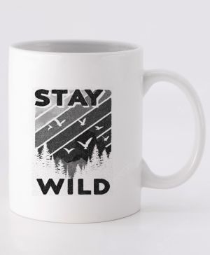 Stay Wild, V1, černý potisk