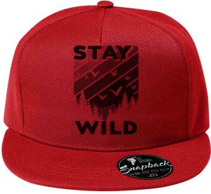 Stay Wild, V1, černý potisk