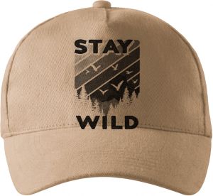 Stay Wild, V1, černý potisk