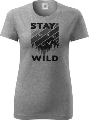 Stay Wild, V1, černý potisk