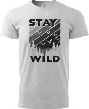 Stay Wild, V1, černý potisk