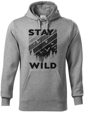 Stay Wild, V1, černý potisk