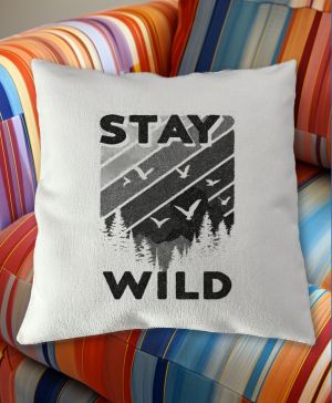 Stay Wild, V1, černý potisk
