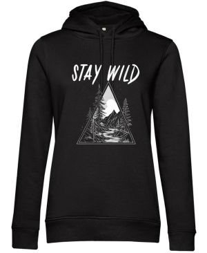 Stay Wild, V2, bílý potisk