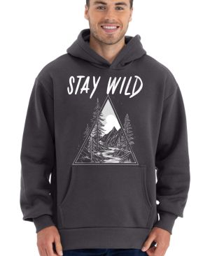 Stay Wild, V2, bílý potisk