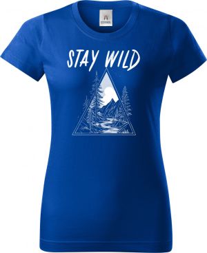 Stay Wild, V2, bílý potisk