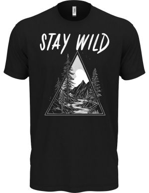 Stay Wild, V2, bílý potisk
