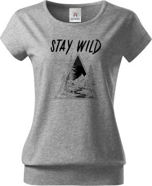 Stay Wild, V2, černý potisk
