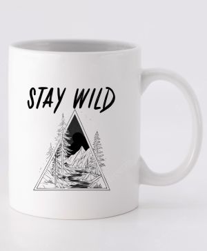 Stay Wild, V2, černý potisk