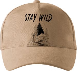 Stay Wild, V2, černý potisk